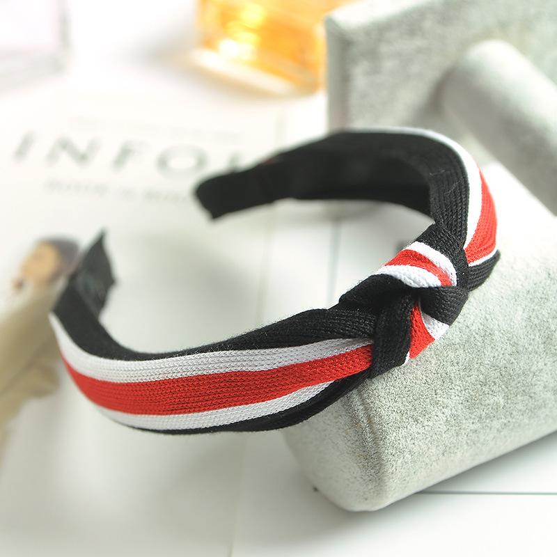 Autumn And Winter Wide-Brimmed Headband Fabric Knotted Corduroy Headband Women'S Japanese And Korean Face Wash Headgear Hair Accessories