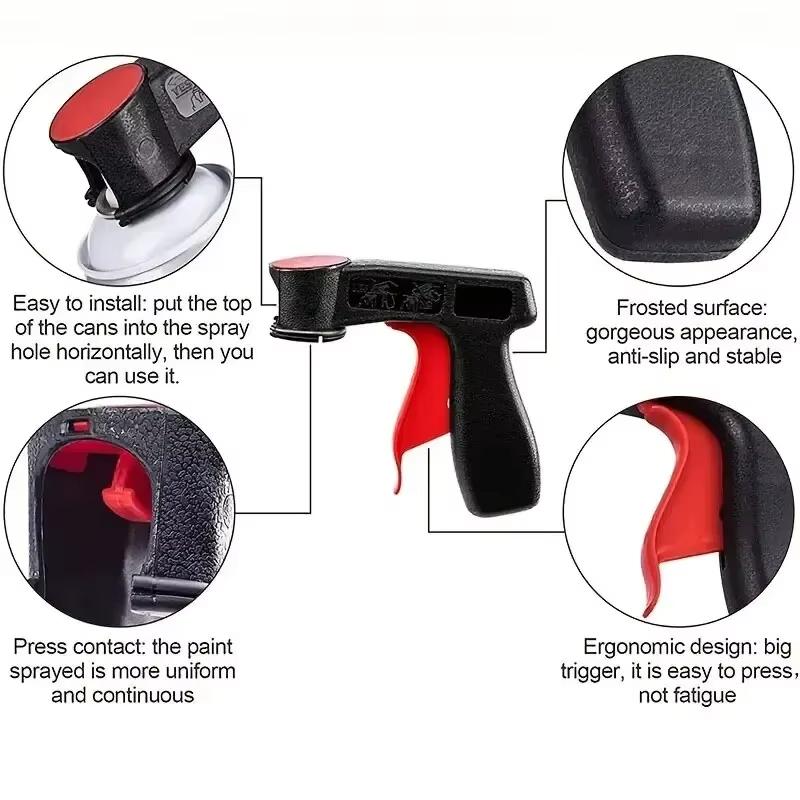 1 шт. пластиковая переносная ручка для распыления краски, универсальный многоразовый автомобильный пистолет-распылитель для изменения цвета пленки