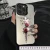 Чехол для мобильного телефона Apple 16plus с рисунком 'Крест и роза', новый защитный чехол для iPhone15 14, премиум-версия для Европы, Америки и 13.