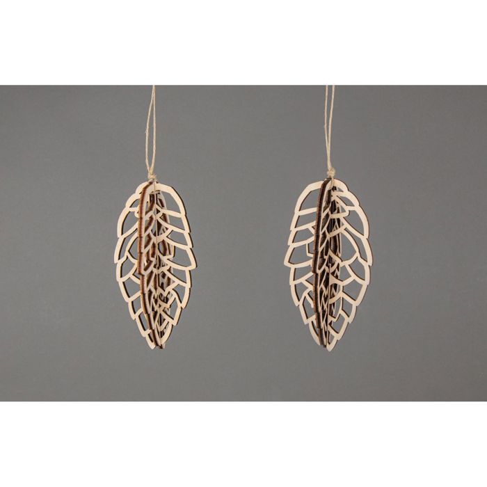 2 3D Pine Cones for Christmas Tree