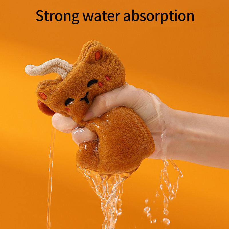 Милое полотенце для рук с изображением кота, детские полотенца, впитывающие полотенца двойной толщины для ванной комнаты, кухонные тряпки для уборки