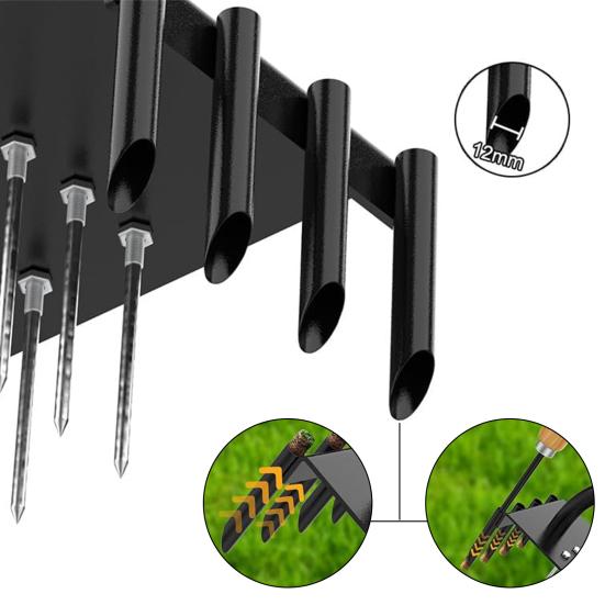 Аэратор для газона 2 в 1, ручной инструмент для аэрации почвы с шипами и зубьями для аэрации травы, аэратор с шипами для здоровья двора, ухода за газоном