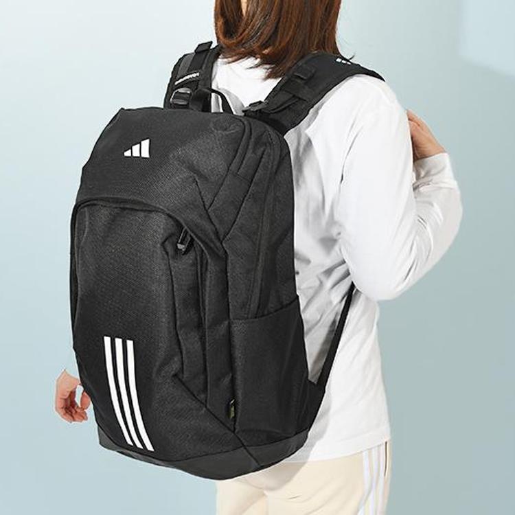 adidas Черный Унисекс Рюкзак из Полиэстера с Принтом Логотипа спереди IK4800