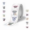 100-500Pcs Cute Koala Bear Stickers Sealing Animal Kids Sticker Decor Circle Seal Label Birthday Reward Gift Stationery Sticker