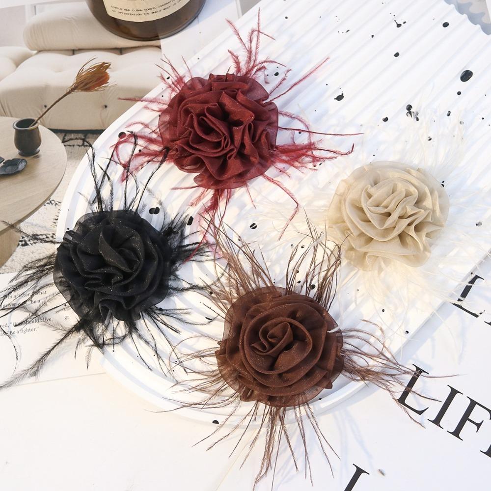 Natural Ostrich Plume Ostrich Feather Accessory DIY Garment Trimming Hairband Headpiece Making
