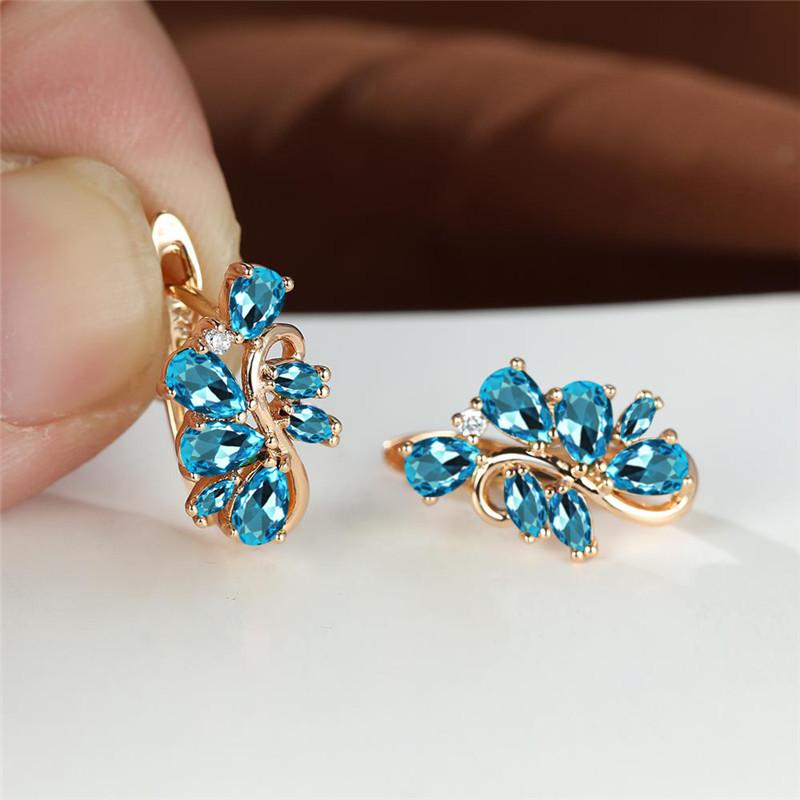 Винтажные серьги для невесты золотого цвета с радужными кристаллами и мелкими камнями, элегантные серьги-цветы с разноцветным цирконом для женщин, подарок