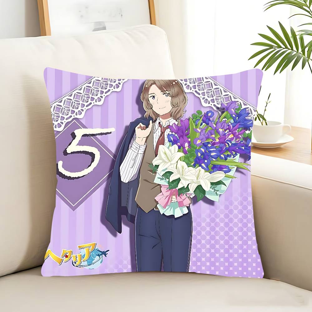 Наволочка Hetalia World Stars Съемная Моющаяся Наволочка – Мягкий Лен для Всех Сезонов