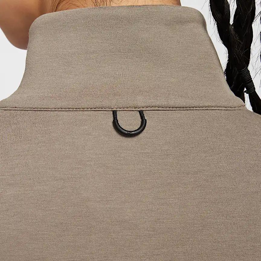 Nike Dri-Fit Невероятно Мягкий Быстросохнущий С высоким воротом Приятный к коже Мягкий Свитшот Женский свитшот Норковый-Коричневый Минерально-Серый HQ8189233