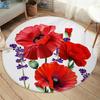 Постельные принадлежностиOutlet Цветы Коврик Для Спальни Зеленые Листья Круглый Ковер Тропические Растения Ковер Цветочный Гостиная