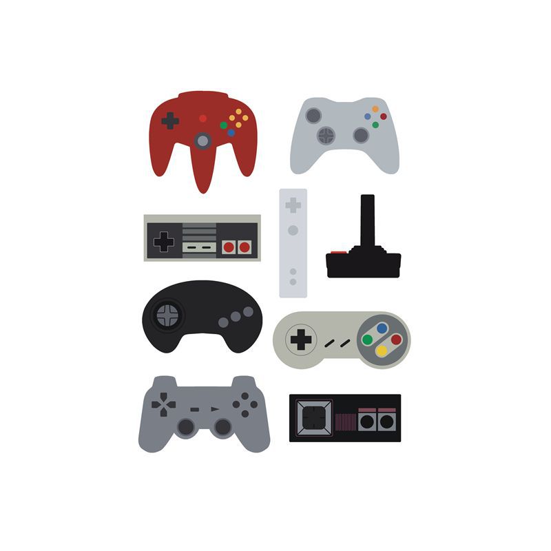 Игровая консоль Геймпад Gameboy Psp Декоративная живопись Кафе Кабинет Спальня Фон Безрамная настенная живопись на холсте Домашний декор Мальчик
