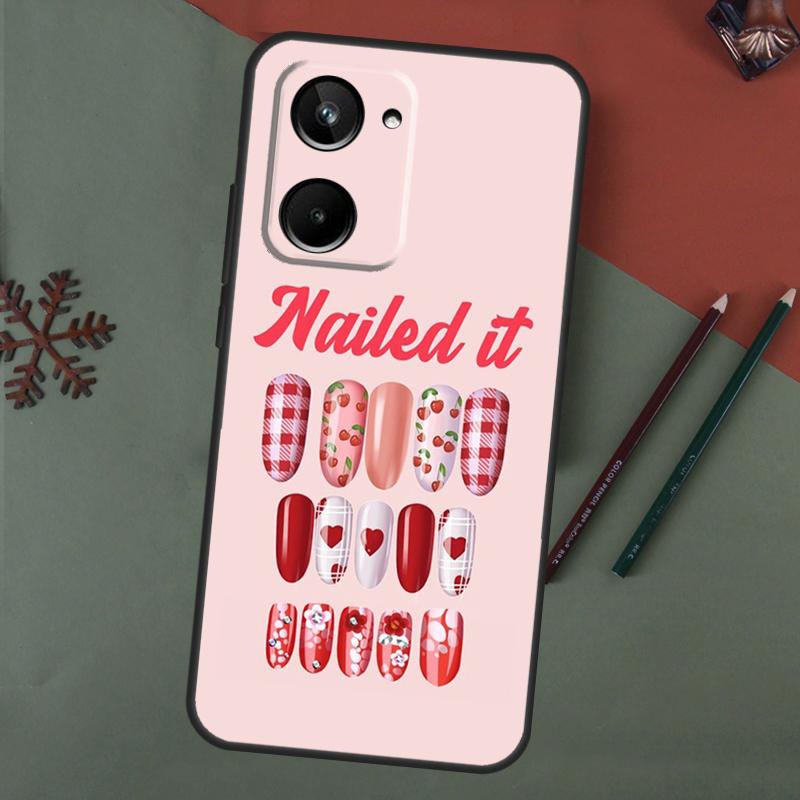 Nail Polish Bottles Collection Case For Realme C75 C65 C67 C71 C63 C61 C55 C51 C53 C35 11 12 13 14 15 Pro Plus GT6 GT7 Pro