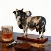 Yousheng 2L Bull Liquor Dispenser Wine Vodka Whiskey Decanter Brazilian Cattle Beverage Container Bottle Decoration Home Kitchen Bar Accessory