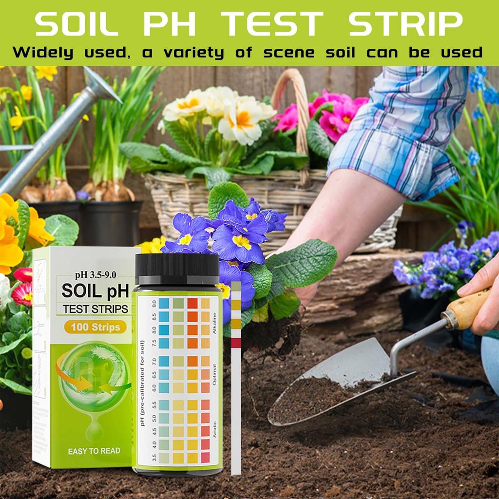 Soil PH Value 3.5-9 Soil Testing Paper, An Accurate And Easy-to-use Soil Testing Instrument For Gardens, Lawns, And Plant Care