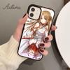 Чехол для телефона Yuuki Asuna для iPhone 11 12 13 14 Pro Max mini X XR XS SE 2020 5 6S 7 8 Plus Samsung Galaxy S21 S22 Cover shell