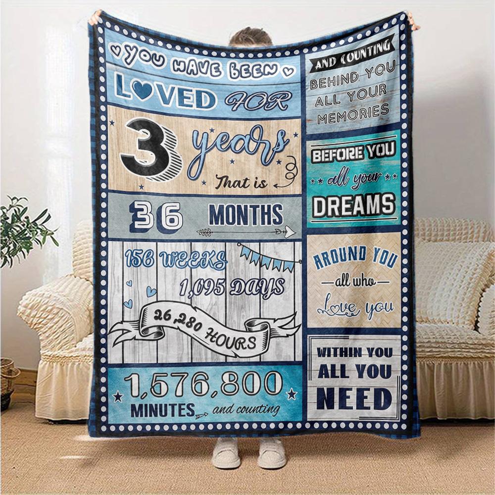 Countdown Dreams Multi-purpose Blanket Suitable for Sofa Couch Office Bed Picnics for All Occasions Modern Suitable for Gifting Relatives Y37