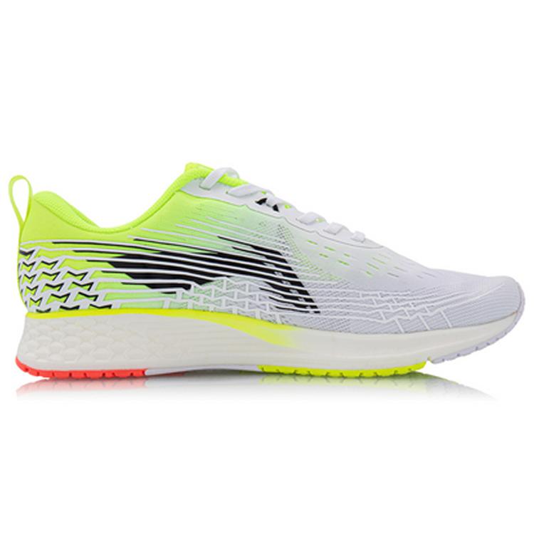 Li Ning Red Hare 4 ПУ, Текстиль Амортизация Отскок Дышащие Легкие Низкие Беговые Кроссовки Мужские Белый Зеленый ARBP037-15