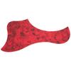 2Pcs Acoustic Guitar Pickguard Folk AntiScratch Guard Plate Replacement for 3841in Celluloid(Red Tortoise Color Bird