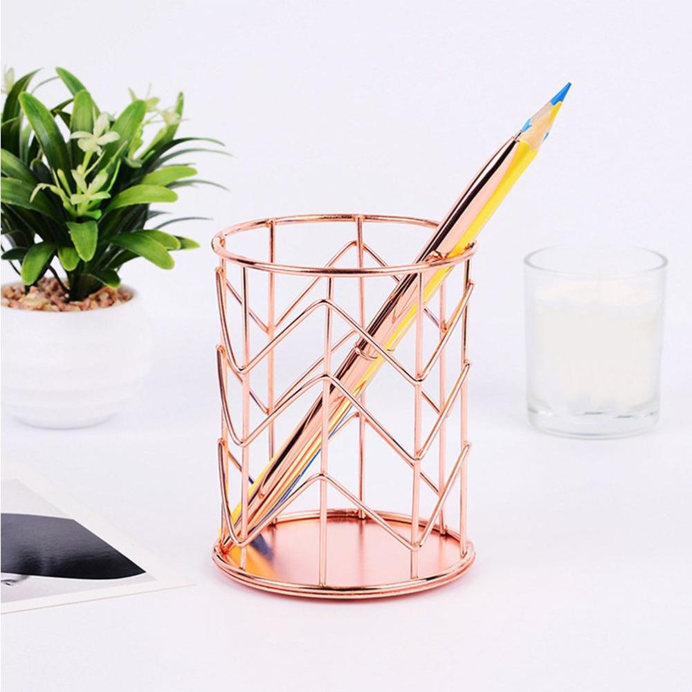 Metal Multifunctional Desktop Organizer Basket  Office Desk Stationery Finishing Storage