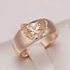 Модные глянцевые кольца для женщин  Розовое золото Простое этническое Свадебное кольцо Кольца-бабочки Высокое качество Повседневные украшения  Новинка