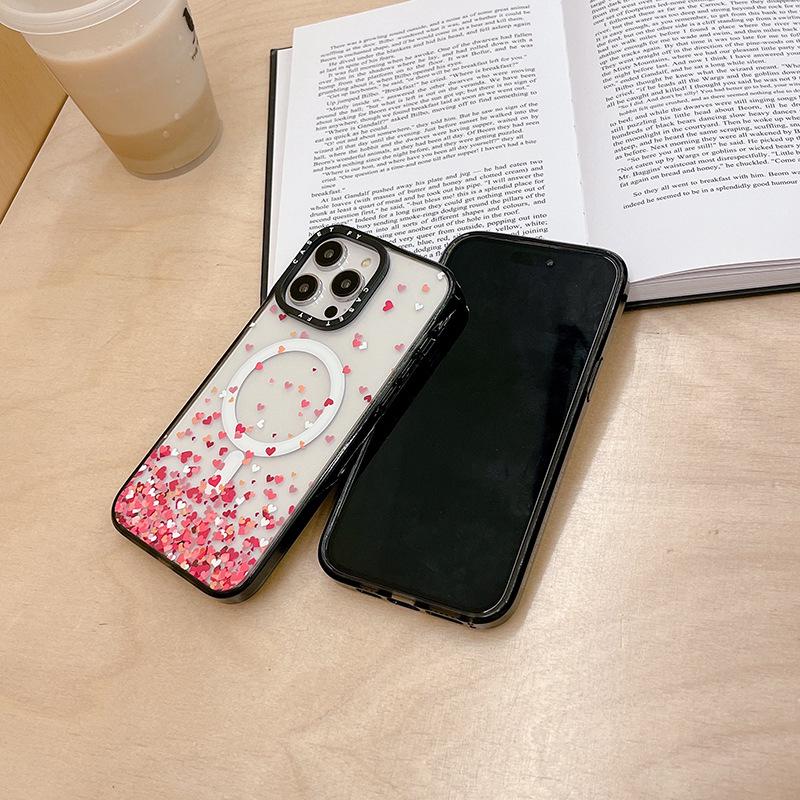 Магнитный чехол Pink Inspirational Rabbit для iPhone 16 Pro Max — модный чехол против падения