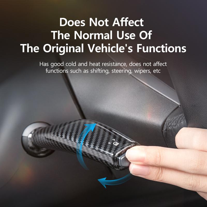 Чехол рычага переключения передач Tesla для Tesla Model Y/3, стиль с рисунком из углеродного волокна, силиконовый стиль, детали для модификации автомобиля, устанавливаемые на автомобиль, хорошие