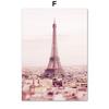 Paris Tower Church Retro Car Peony Wall Art Canvas Painting Nordic Poster Prints Living Room Home Decoration Landscape Painting