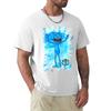 Mr Meeseeks Watercolour Tshirt Large Size Basic Casual Tshirt