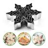 5Pcs Christmas Biscuit Chocolate Snowflake Cookie Cutter Baking Cake Mold Tool