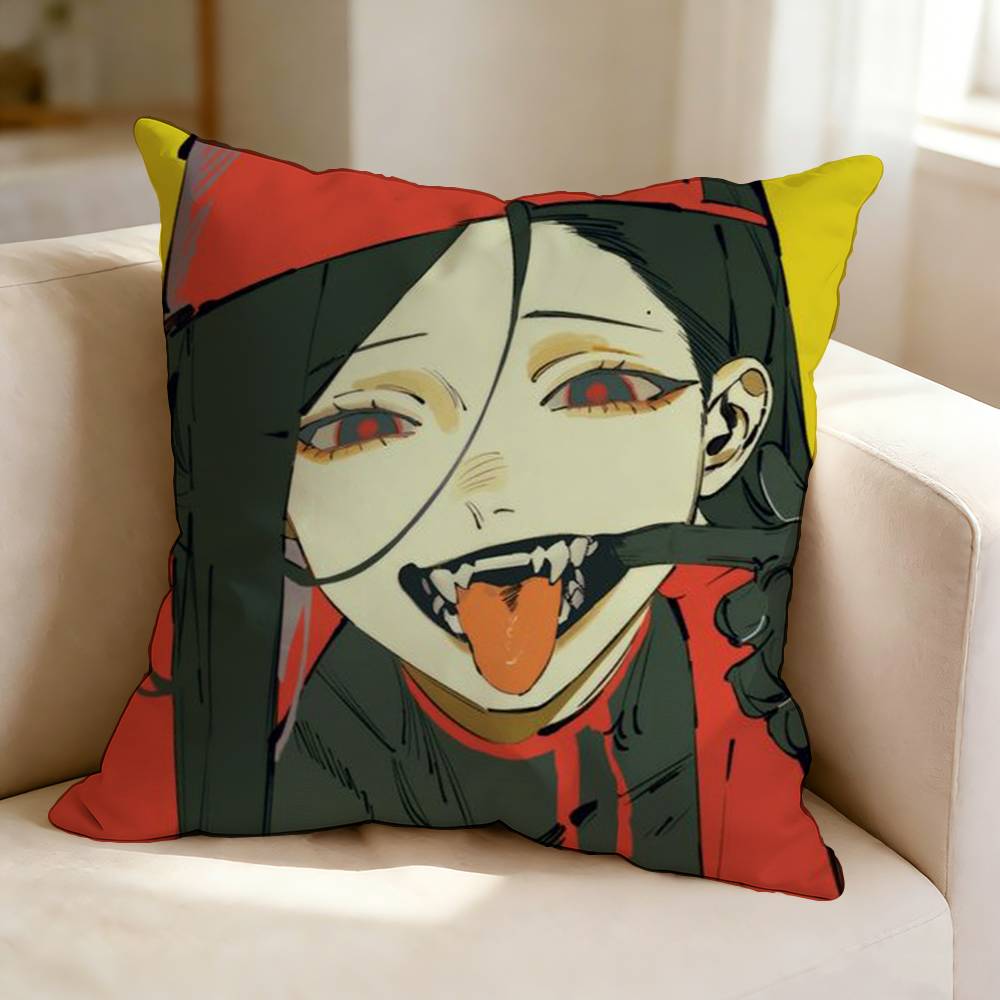 Horror Game MMeat Girl YYi Xi Singer Pillow Case Square DoubleSided Sofa Cushion Cover Bedroom Bedside Pillow