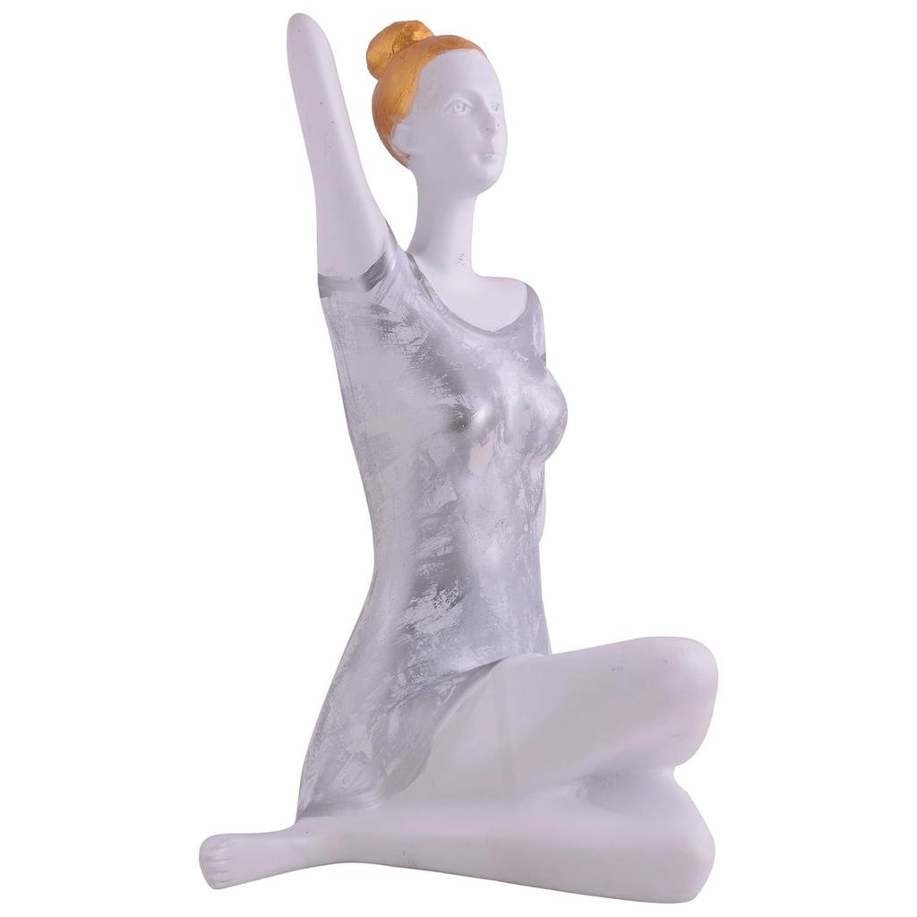 Yoga Lady Home & Office Decor Showpiece
