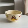 Ретро Керамическая Обеденная тарелка Милые девушки Бытовая Посуда Керамическая Пиала для риса Блюдо для фруктов Тарелка для завтрака Кофейная кружка Подарок на день рождения