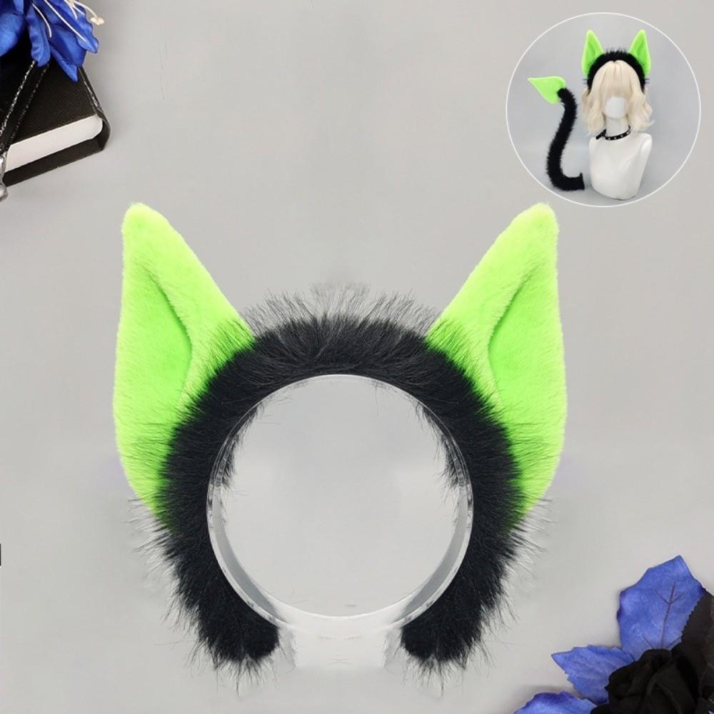 Furry Cat Ears 3D Devil's Sweetheart Tail Fashion Halloween Costume Cosplay Props  All Saints' Day