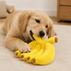 Yellow Squeaky Dog Toy Plush Banana Pet Interactive Toys Funny Pet Chew Plush Toy  Gift