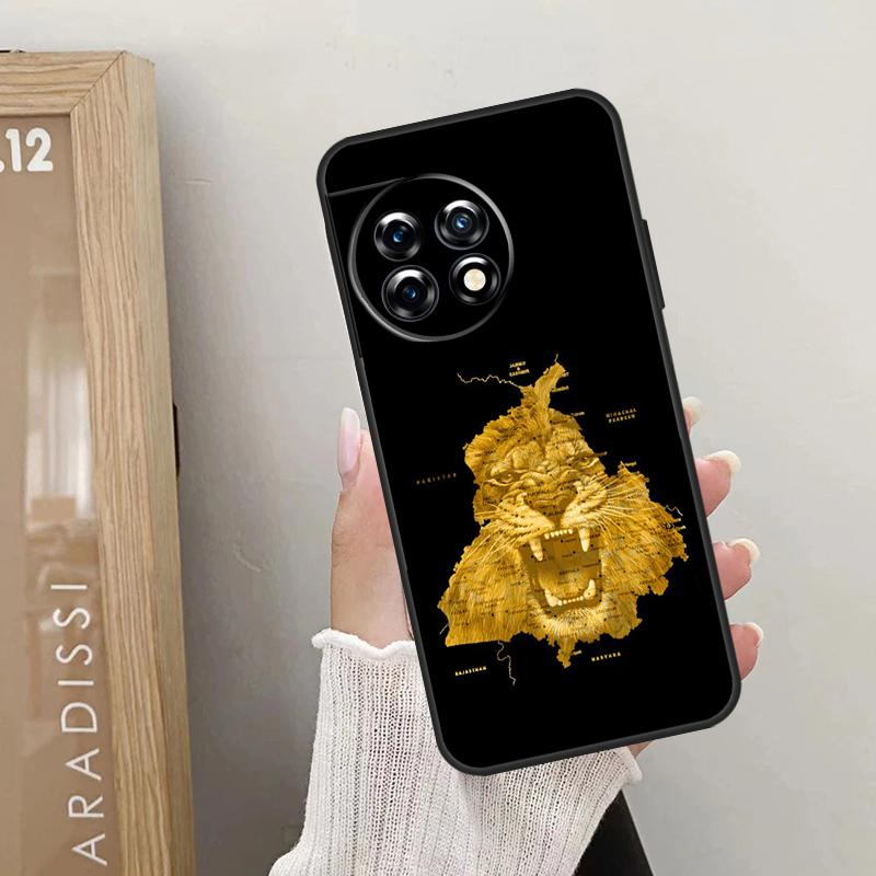 Чехол с картой Пенджаба для OnePlus 12R 12 11 9 10 Pro 10R 10T OnePlus Nord 3 2T N10 N20 CE 2 Lite CE4