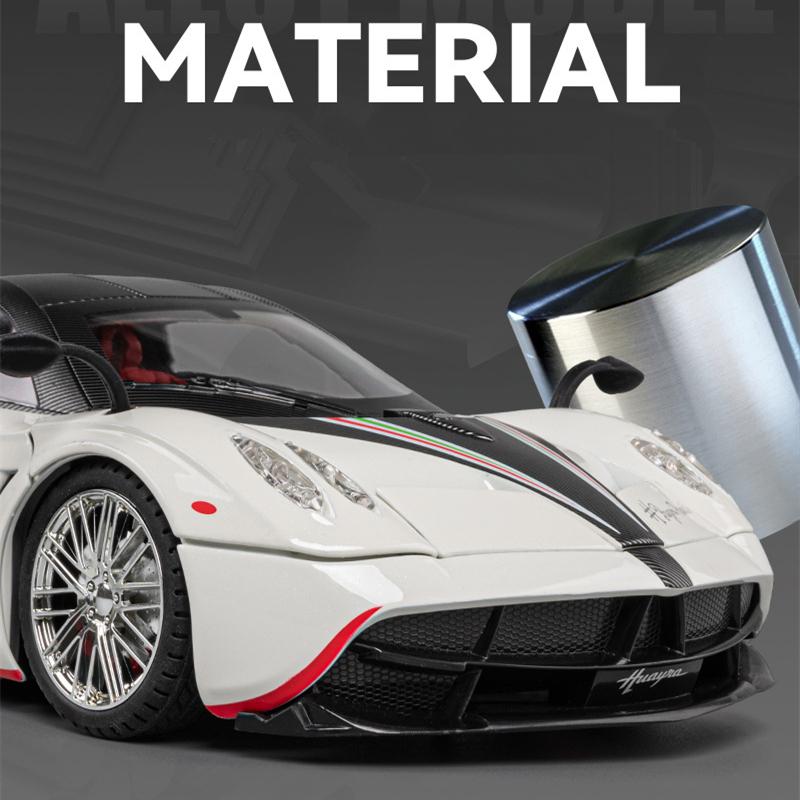1/18 Pagani Huayra Dinastia литая модель гоночного автомобиля из сплава металлическая игрушка спортивная модель автомобиля имитация звука и света детский подарок