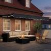 Electric Retractable Awning Anthracite 2.5 x 2 m