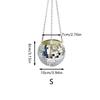 Трансграничный горшок-диско-шар: Зеркальный диско-шар в форме подвесного цветочного горшка для рождественского садоводства.