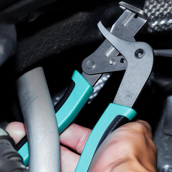 Автомобильные плоскогубцы для снятия декоративных клипс из высокоуглеродистой стали с пружинным механизмом для панелей салона автомобиля, крепежных элементов и пластиковых заклепок, эргономичные, нескользящие