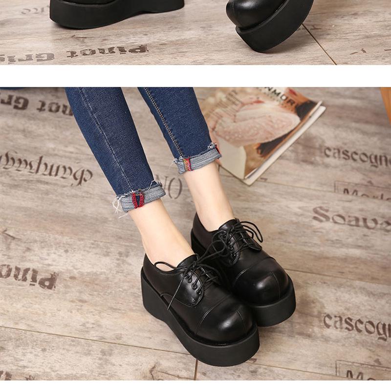 EMONIA женские туфли на платформе в европейском и американском стиле панк - Harajuku Loli Retro JK Style