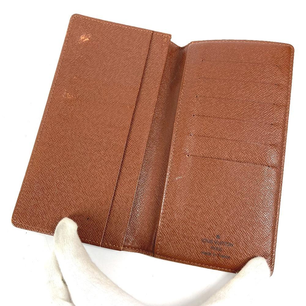 Louis Vuitton M60825 Монограмма Порто Карты Кредитные Двускладной Длинный Кошелек Коричневый