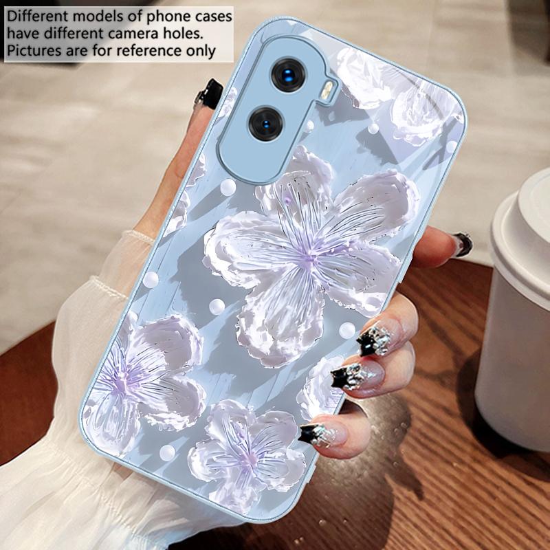 Масляная живопись подсолнухов Для Honor 200 90 8X 9X Pro Lite P50 P40 Nova 10 11i P60 Magic4 6 Mate 20 50 Закаленное стекло Чехол для телефона