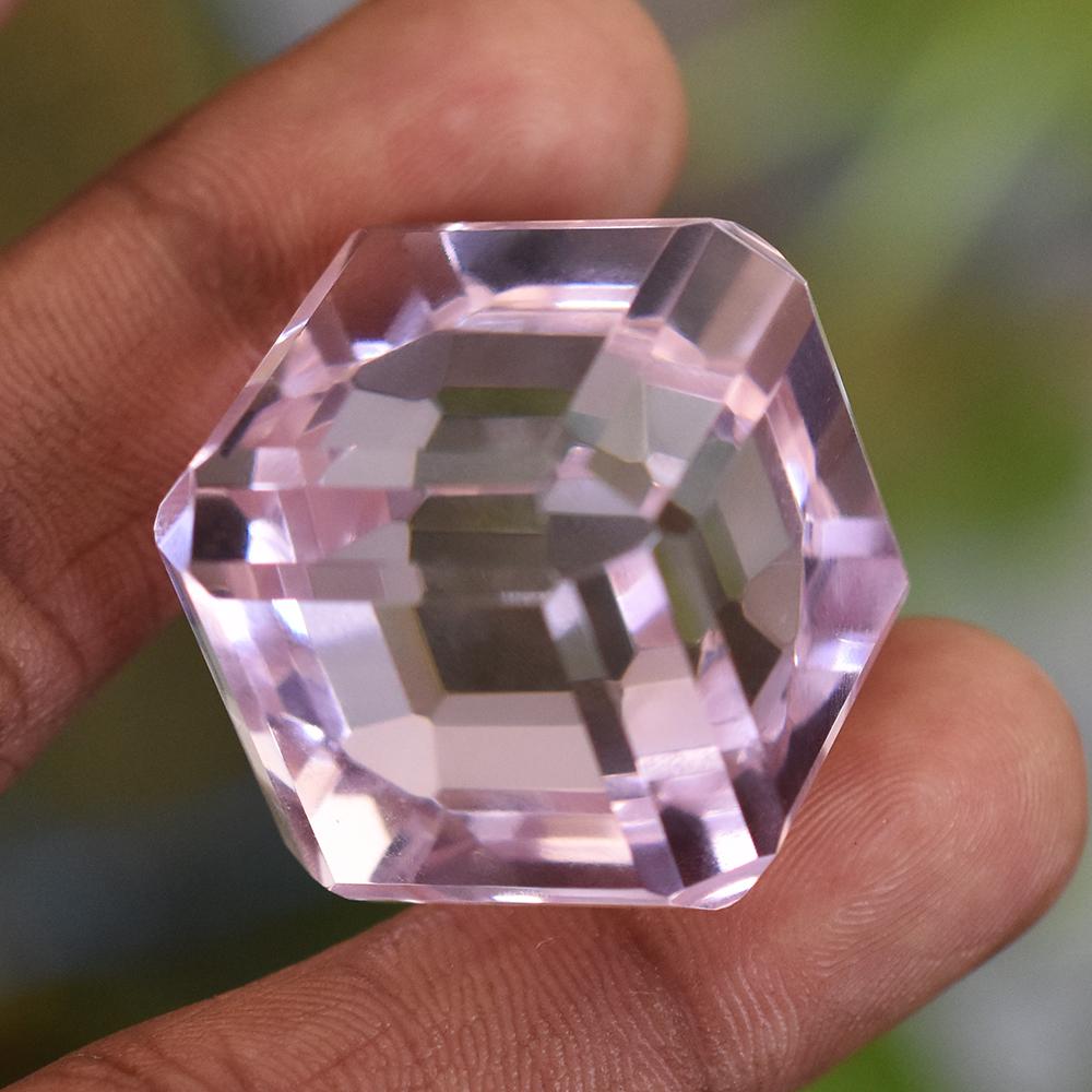 Natural Pink Topaz Loose Gemstone 156 ct Cube Shape for Collection for Jewelry Making and Crafts