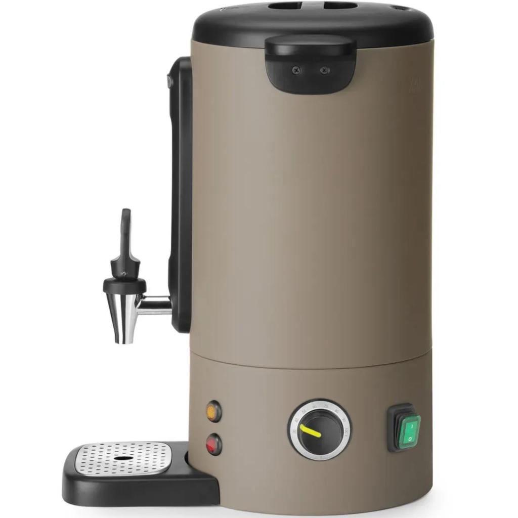 Water boiler for mulled wine with tap and drip tray uniq 9 l 950 W - taupe