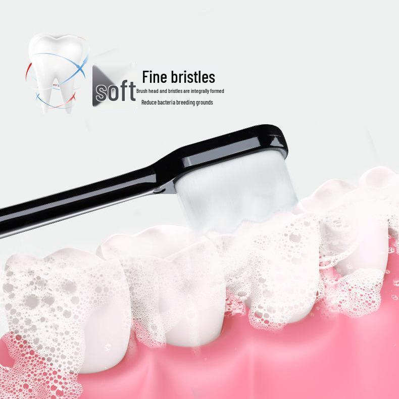 Japan Micro Nano Toothbrush: Ultra-Fine Soft Bristles for Pregnant Women & Postpartum Care, with Tongue Scraper