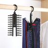 AnormalS Multi-functional Tie Hanger, Holds 20 Ties, Black (Pack of 2)