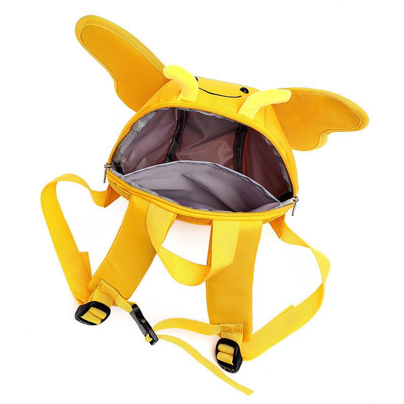 Bee Cartoon Adorable Toddler Backpack For Boys And Girls With Breathable And Waterproof Nylon Material