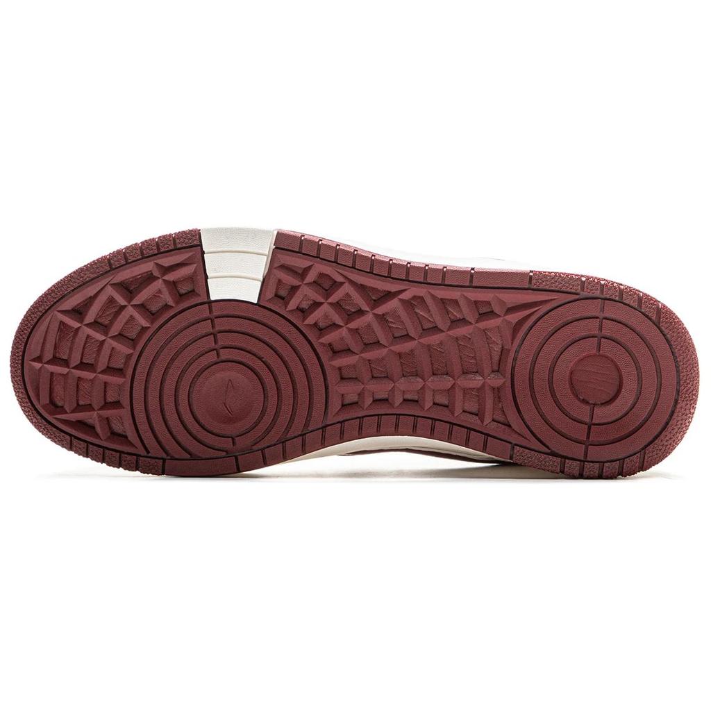 Li Ning Tianji Мягкие HI Скользкие Устойчивые к истиранию Средние Скейтбордические кроссовки Мужские Белый Красный AGCU367-1
