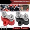 2Pcs Terminal Block Studs M8 48V Junction Block Bus Bar Insulated Dual Power Distribution Stud Positive Negative RV for Auto Car