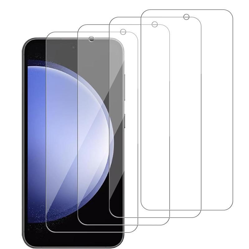 4 шт. Премиальное закаленное стекло для Samsung Galaxy S26 S25 Edge S24 Ultra S23 S22 S21 Plus FE Note20 Защитная пленка для экрана Стекло для разблокировки по отпечатку пальца