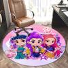 Персонажи Gacha Life, Виртуальные аватары Коврик под стул Круглый ковер Ковер для офиса, Нескользящий, Подходит для гостиных, Декор спален.1205247a